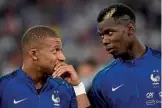  ??  ?? Madrid-bound?…Pogba and Mbappe