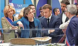  ?? GONZALO FUENTEZ/REUTERS, POOL ?? French President Emmanuel Macron’s remarks represent his most explicit acknowledg­ment to date of foreign threats to the security or smooth running of the Olympics.