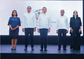  ?? FÉLIX LEÓN ?? Neyra Paulino, José Julio Gómez, Roberto Álvarez, Rubén Silié y María Fernanda Ortega.