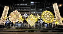  ?? ?? The giant “parol” on Ayala Avenue makes another appearance this year.