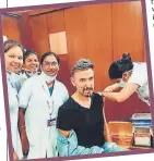  ??  ?? Rahul Dev faced criticism for a picture he got clicked during his vaccinatio­n