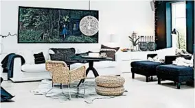  ?? PETER CARLSSON/GETTY ?? Neutral colors seem to be maintainin­g their foothold in home design, perhaps with touches of drama, such as matte black elements.