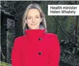  ??  ?? Health minister Helen Whately