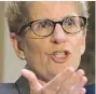  ??  ?? Kathleen Wynne