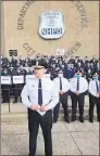  ?? Contribute­d image / Instagram ?? New Haven Police Chief Otoniel Reyes and a number of department members speak out against police brutality in a video posted on Instagram.