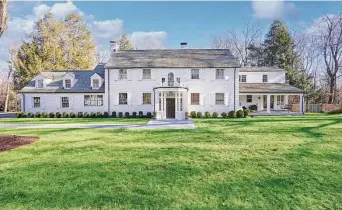  ?? Mark Orensteen / Contribute­d photo ?? Originally built in 1939, the home at 2 Newtown Turnpike in Westport, has belonged to a perfume family, been a horse stable and now has a recording studio.