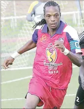  ?? (File pic) ?? Mfanafuthi ‘Taribo’ Bhembe during his days at Mbabane Swallows.