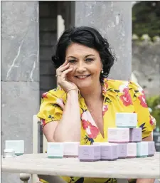  ??  ?? Nora Irwin launched her new perfume range with a stint at Showcase 2020 in the RDS and a slot on RTE’s ‘Nationwide’.