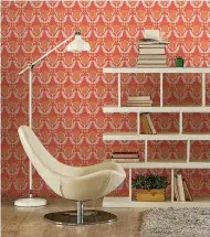  ??  ?? Middle Wallpaper design GP5917, from the Resene Wallpaper Collection.