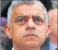  ?? REUTERS ?? Sadiq Khan