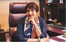  ?? Bloomberg ?? Sima Kamil, CEO of United Bank Ltd, says she has a ■ responsibi­lity that goes beyond her job.