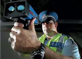  ?? NICK REED/STUFF ?? Motorists speeding just a little will run the risk of a ticket again this summer period.