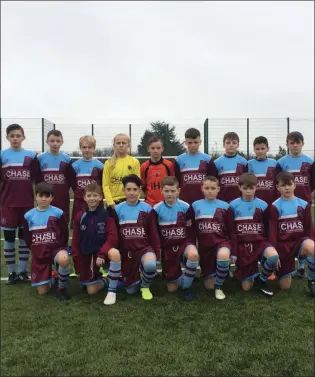  ??  ?? Drogheda’s ETP Under-12 squad - Back (l to r) Emmett Smith, Dylan O’Boyle, Tadhg Dunne, Summer Lawless, Matthew Kealy, Keefer Carolan, Darragh Russell, Zach Levins and Ultan McLaughlin; Front (l to r) Sean O’Halloran, Lorcan Lynch, Altay Guneyer,...