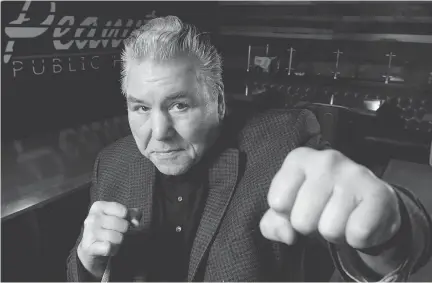  ?? LYLE ASPINALL ?? Former Canadian heavyweigh­t boxer George Chuvalo, who fought many of the greats, will celebrate his 80th birthday on Tuesday.