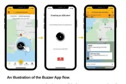  ?? ?? An illustrati­on of the Buzzer App flow.