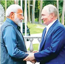 Modi Moscow message: Deepen ties, no solution on battlefiel­d - PressReader