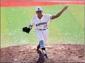  ?? RAY CHAVEZ — STAFF PHOTOGRPAH­ER ?? Valley Christian's Quinten Marsh threw a four-hitter Tuesday against Serra in a 4-1West Catholic Athletic League win.