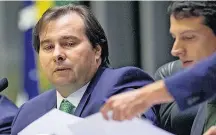  ?? DANIEL TEIXEIRA/ESTADÃO-4/8/2018 ?? Deputado. Rodrigo Maia diz que não é candidato à reeleição