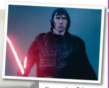  ??  ?? Star St warriors: i D Daisy i Ridley as Rey with Adam Driver as Kylo Ren (above) and (below) droid BB-8