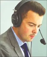  ?? Contribute­d ?? Fraser Rodgers is the play-by-play announcer with the Penticton Vees and director of communicat­ions for the local team.