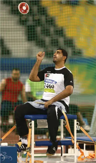  ?? Getty Images ?? Emirati athlete Abdullah Hayayei will be laid to rest in Fujairah, today