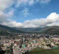  ?? WASHINGTON POST ?? A view of Thimphu, Bhutan’s capital city.