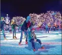  ?? ?? Ice skating is among the crowdpleas­ing events planned this year for Winterfest at Kings Island. The event runs from Nov. 26 to Dec. 21 at the Warren County amusement park.