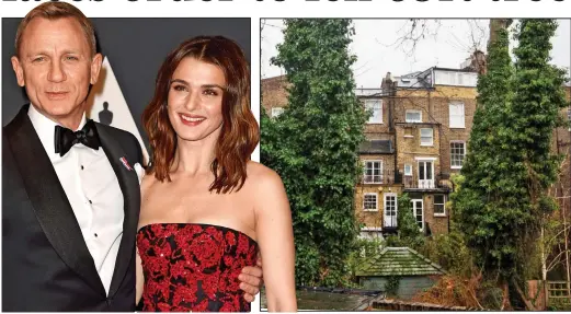  ??  ?? Root of the problem? Daniel Craig, pictured with wife Rachel Weisz, could be made to fell one of these two giant plane trees