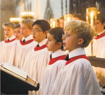  ?? Choir of King’s College, Cambridge ?? The young singers of the Choir of King’s College, Cambridge