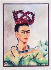  ??  ?? “Self-Portrait with Braid,” Frida Kahlo, 1941, oil on canvas.