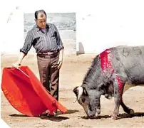  ?? / FOTO: CORTESÍA ?? Eloy se prepara en El Vergel para volver a torear en público, en Cinco Villas, Edomex.