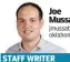  ?? Joe Mussatto jmussatto@ oklahoman.com ?? STAFF WRITER