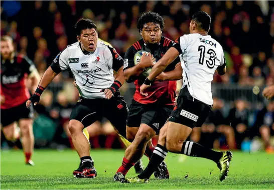  ?? PHOTO: PHOTOSPORT ?? Crusaders hooker Andrew Makalio is looking forward to lining up against the Lions.