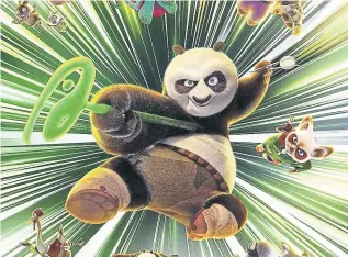  ?? ?? Kung Fu Panda 4 is on at the Hollywood Plaza, Scarboroug­h.