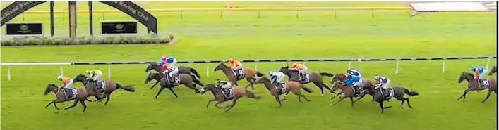  ?? ?? Levin mare Hinepara winning the $120,000 Avondale Cup at Ellerslie at the weekend.