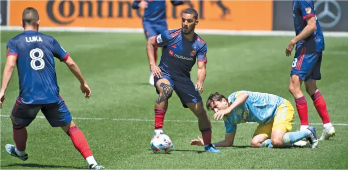  ?? CHICAGO FIRE FC ?? The Fire were just not good enough in 2-0 losses to the Red Bulls and Union (above). The team has only one point after four games, and questions are being asked about the franchise’s direction.