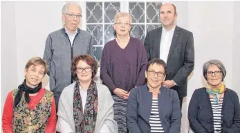  ?? FOTO: MARGRET WELSCH ?? Der jetztige Vorstand der „Freunde und Förderer der Musik in der Basilika Weingarten“