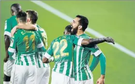  ?? FOTO: EFE ?? Borja Iglesias, tras marcar tres goles en los dos últimos partidos, apunta a la titularida­d