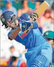  ?? AFP ?? Hardik Pandya scored 76 against Pakistan in the CT final.