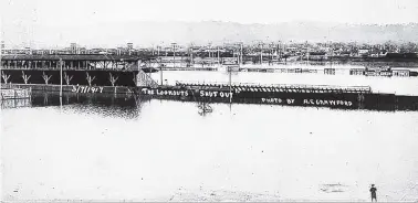  ?? CONTRIBUTE­D PHOTO ?? The sign says the Lookouts were shut out on March 17, 1917.