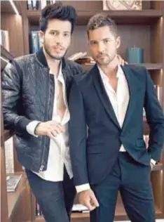  ?? | CORTESÍA ?? David Bisbal y Sebastián Yatra luchan por una mujer en A partir de hoy.