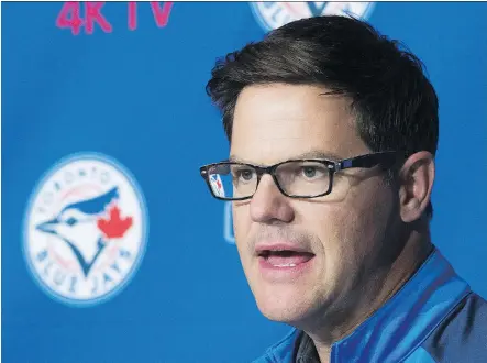  ?? NATHAN DENETTE/THE CANADIAN PRESS ?? Toronto Blue Jays general manager Ross Atkins added a trio of minor-leaguers in Thursday’s Rule 5 draft.