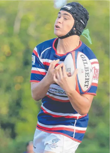  ?? Picture: JUSTIN BRIERTY ?? UNDEFEATED: Bulls player Jai Doherty during his side’s clash with Penrhyn Sharks.