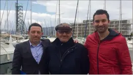  ?? (Photo Ma. D.) ?? Stéphane Sacco, Toussaint Codaccioni et Jimmy Coste, membres du bureau local de la Gauche républicai­ne et socialiste.