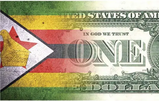  ?? ?? Zimbabwe is now unofficial­ly dollarised.