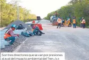  ?? ?? Son tres directores que se van por presiones al aval del impacto ambiental del Tren./A.R.