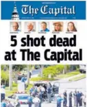  ?? The Capital Gazette. AFP ?? Esta fue la portada de ayer de