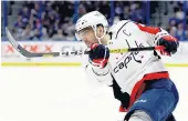  ?? CHRIS O'MEARA/ASSOCIATED PRESS ?? Capitals star Alex Ovechkin has 706 goals and could surpass Wayne Gretzky’s NHL all-time record of 894.