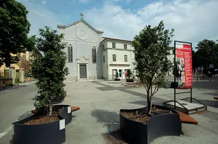  ??  ?? Cantiere
L’ex chiesa di
San Bonavenura