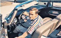  ??  ?? Mills, who was ‘good fun’, at the wheel of his pink Chrysler convertibl­e in 1960
